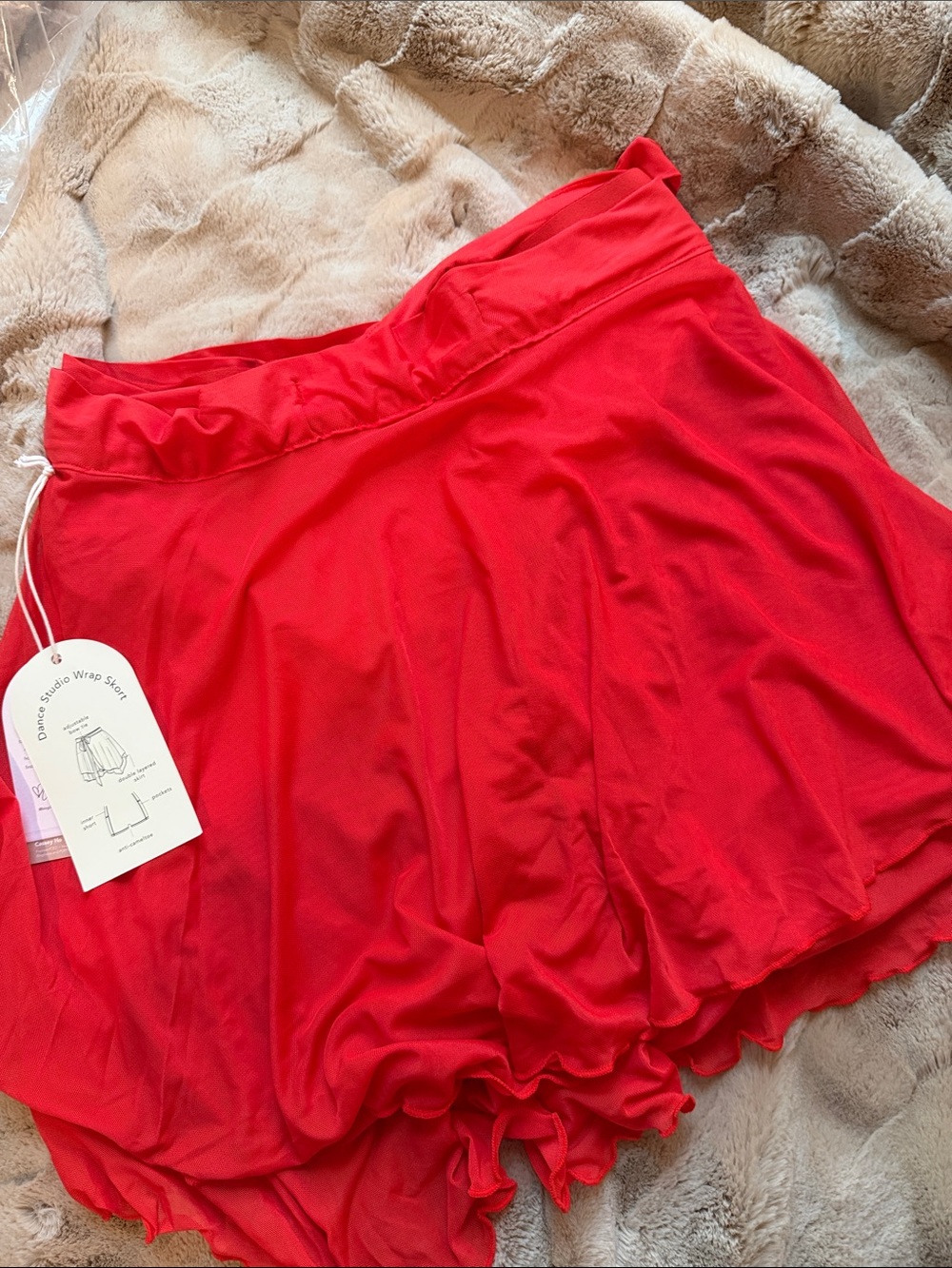 Blogilates Red Women’s Dance Studio Wrap Skort